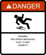 Warning: Error messages